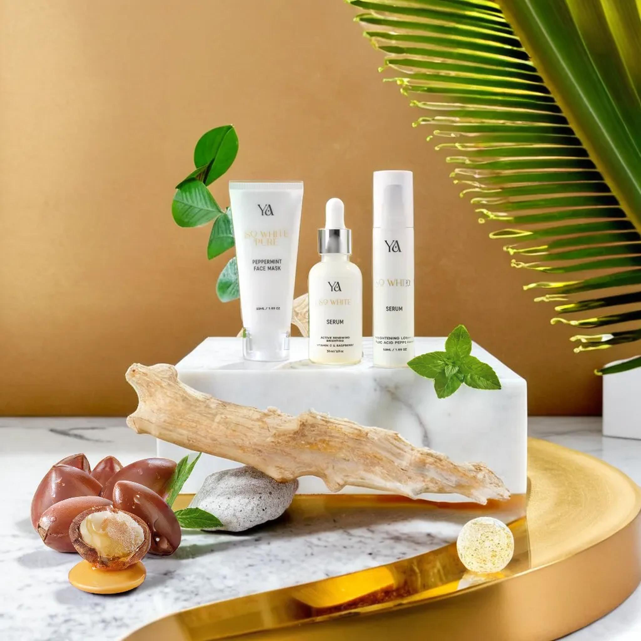 مجموعة سو وايت لتجديد وتفتيح الوجه